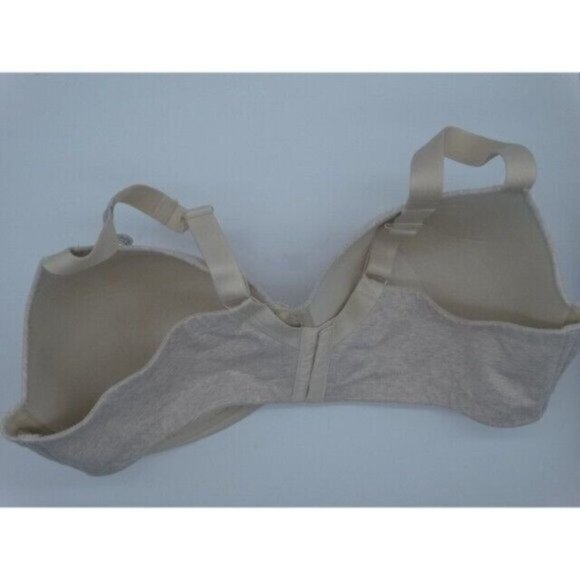 Ambrielle Women's Bra Beige Size 44DDD Underwire Cotton Bra Light Padding - Picture 2 of 7